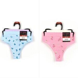 No Boundaries Seamless Pointelle Thong Panties,  2 2-Pack Size XXXL(21)